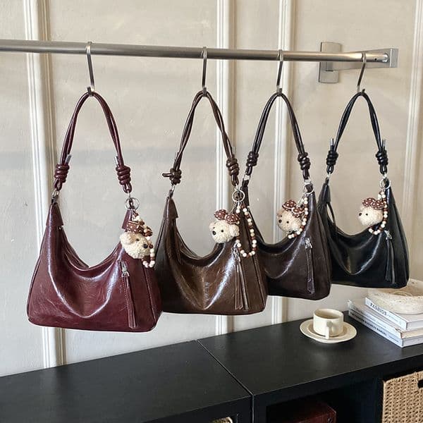 Fashionable and casual retro large capacity women's handbag, new underarm shoulder bag, multifunctional dumpling bag, designer bag, shoulder bag, crossbody bag