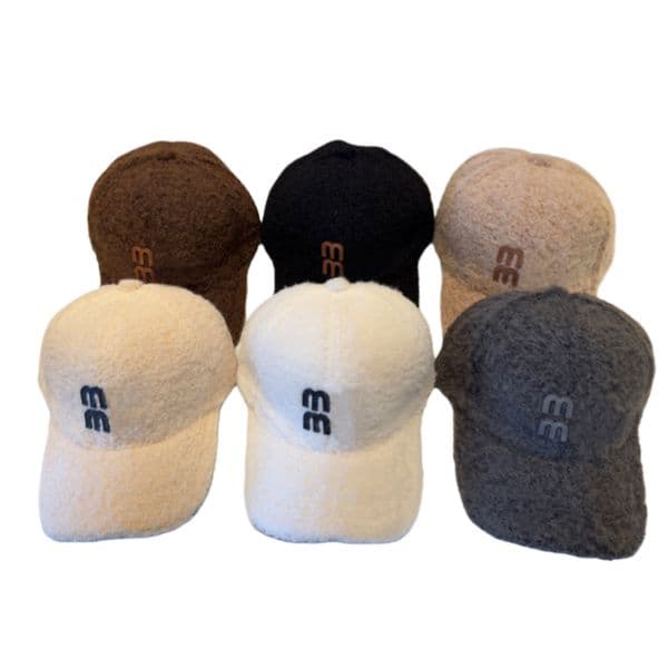 Designer Winter Wool Ball Hats For Woman with Unique Letter Designs Offered in Rich Palette Letter Design Elegant Ideal for Chilly Seasons Multiple Colors Available
