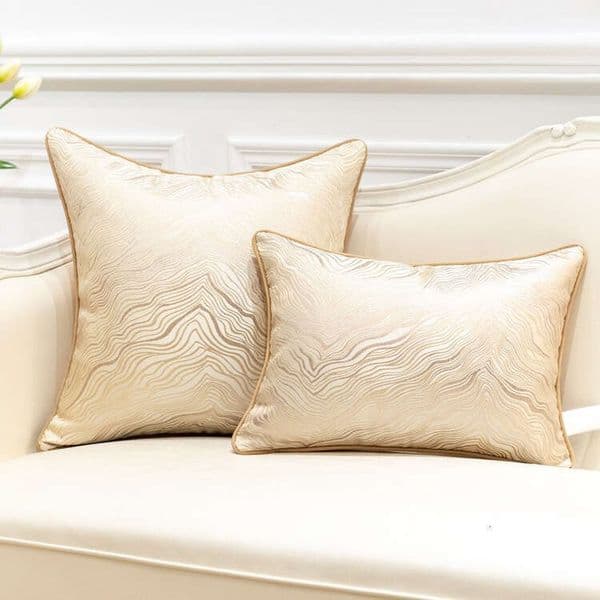Cross-Border European-Style Light Luxury High-End Throw Pillow For Living Room Sofa, Large Backrest Cushion, Bed Sleeping Lumbar Support Pillowcase B2
