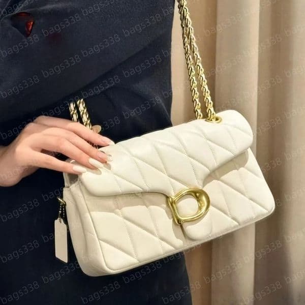 Quilted fashion leather designer bags quality high handbag purse crossbody fashion tabby fashion chain shoulder women luxury vintage stamp clutch flap satchel