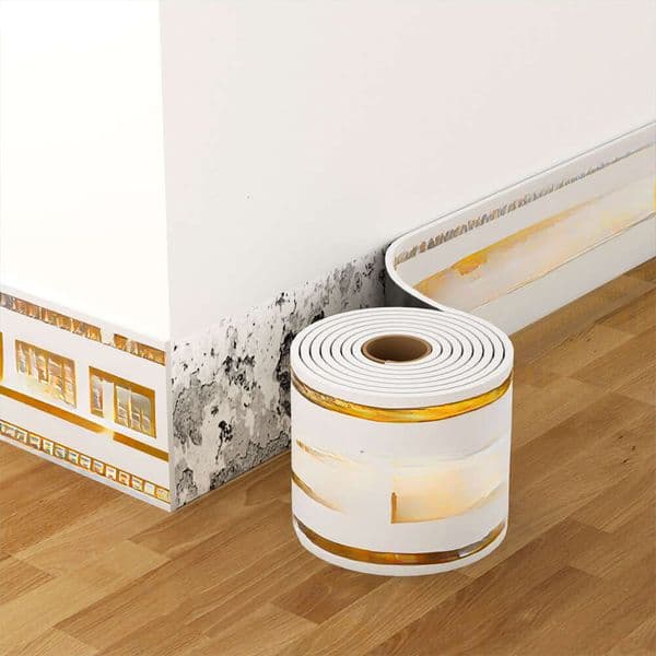 Self-Adhesive Marble Imitation Skirting Board, Waistline Trim, Wall Corner Sticker, Window Sill Panel, Tile Wallpaper B5