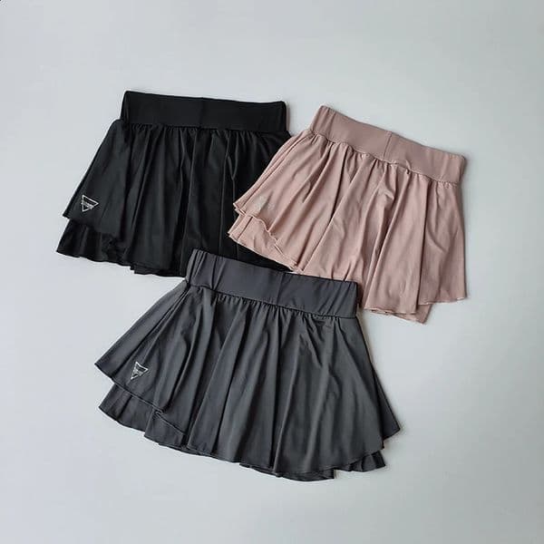 Sports skirt fake two-piece running skirt womensummer quick drying hip covering light proof breathable tennis Yoga skirt pants260127BJ