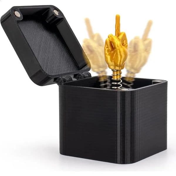 Out of the box pop-up Middle Finger Gift Box Creative Desk Home Decor Gifts Middle Finger Novelty Christmas Funny Prank Gift 260205