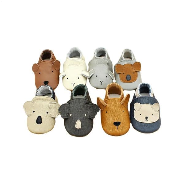 Baby Leather Casual Crib Shoes For First Steps Toddler Girl Boy born Infant Educational Walkers kids Children Animal Sneakers 260204