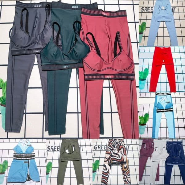 Women Sporty Suit Padded Underwear Legging Set Designer Sportywear Gym Yoga High Waist Stretch Pants