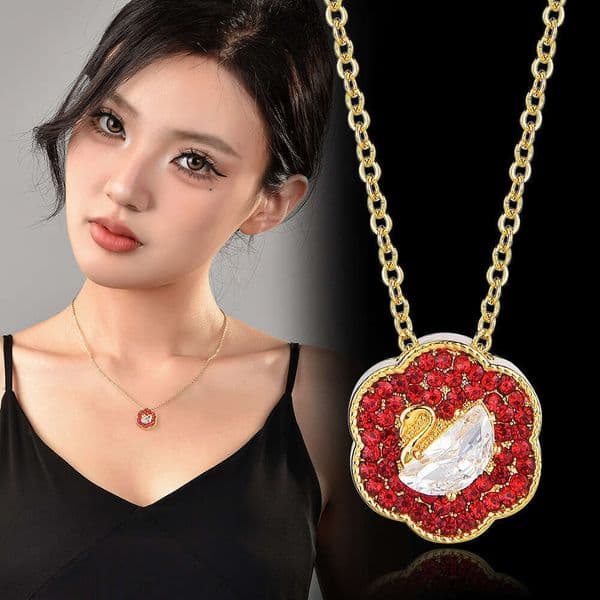 Fashionable Clavicle Chain With Zircon Pendant Necklace New Design Quality Ins European And American Minimalist Style