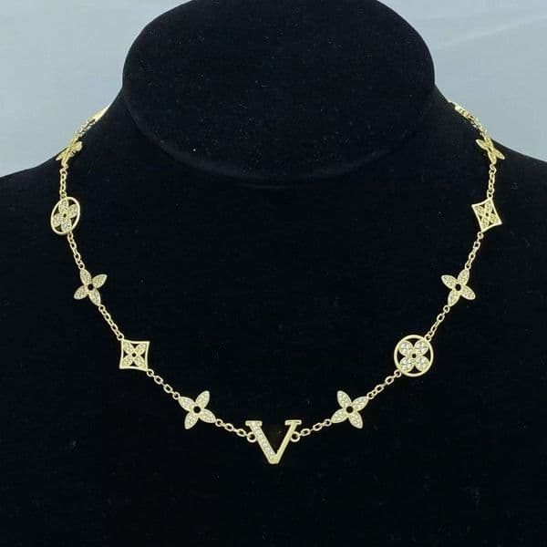 New letter Choker high end neckle 18K Gold Clover Four Leaf Chain designer neckle Women Luxury Jewelry Top Quty S7fj J260330
