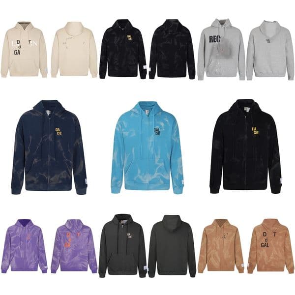Men's Hoodies Men Hoodie Camouflage High Street Zipper Jacket Classic Letter Printed Hooded Cotton Hip Hop Trendy Sweatshirt Casual