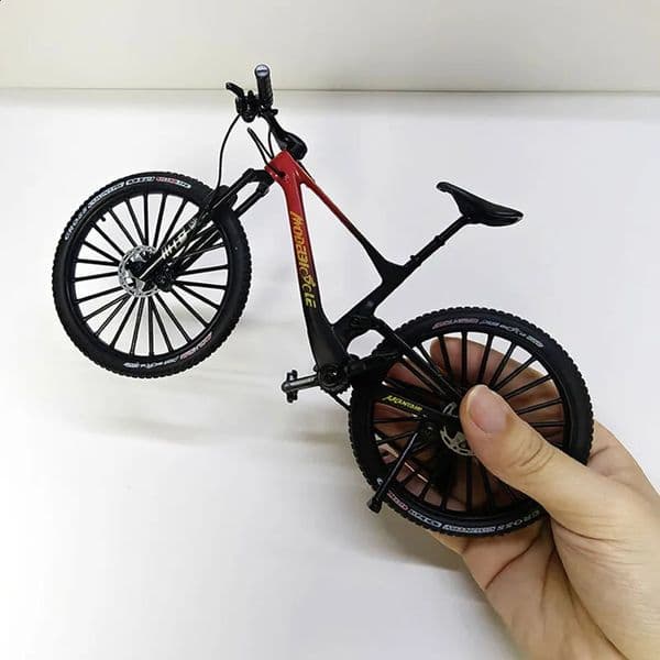 18 Model Alloy Bicycle Diecast Metal Toy Miniature Bike Mountain Finger Gradual Bicycle Model Simulation Collection Toys 260209BJ