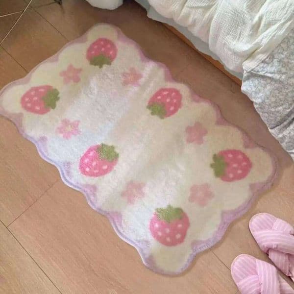 VIKAMA Imitation Cashmere Living Carpet, Tough Get Dirty And Easy To Clean, Girls' Room Bedside Rug For Home Decoration 26Y0211