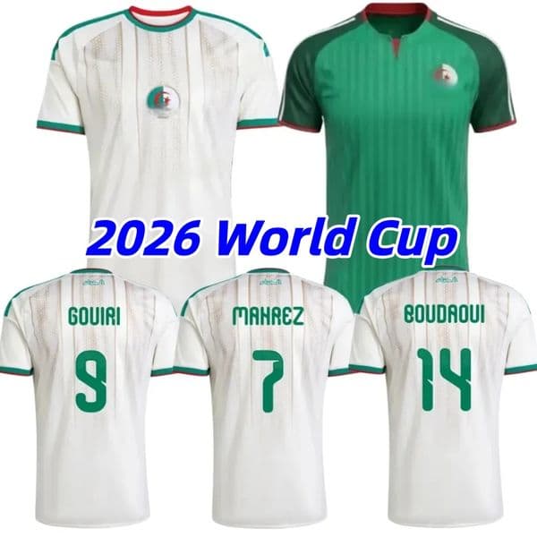 2026 World Brazil footbal Algeria MAHREZ Soccer Jersey 26/27 Home Gouiri Amoura Hadj Moussa Boudaoui Shirt ATAL BENSEBAINI BENNACER ABEID football