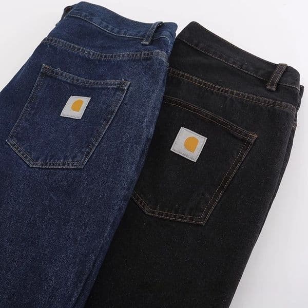 Mens Designer Retro American Jeans Casual Fashion Slim Fit Harajuku High Strt Pocket Denim Pant Double Kn Logging Strt Straight Skateboard Jeans L260509