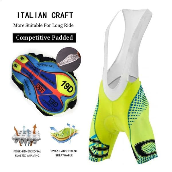 Cycling Bib Shorts Men Outdoor Sports Wear Bike Trousers Cycling 19D Gel pad Riding Bib Tights Bicycle Clothing multi-style 260122