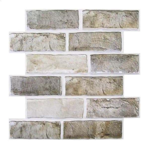 10pcs 3D Faux Brick Peel and Stick Wall Panel Farmhouse Selfadhesive Tile Sticker Mold Water Resistant 30cm X 260122