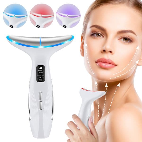 Microcurrent Neck Beauty Device Facial Lifting & Skin Tightening Massage Skincare Tool