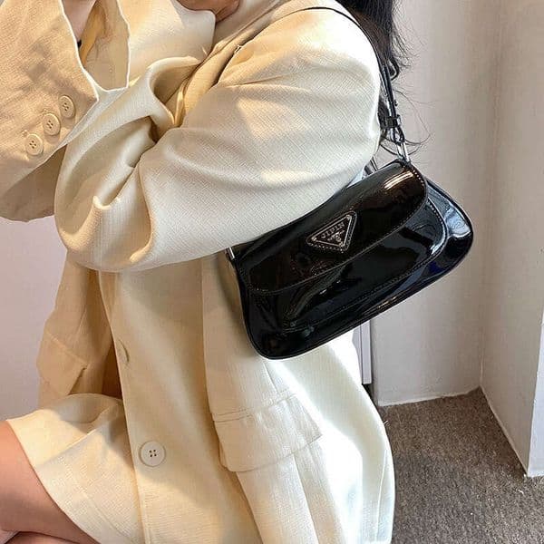 2026 New Designer Luxury Fashionable Versatile High-end Solid Color Shiny Shoulder Underarm For Women High-quality Trendy Crossbody Bag Trend