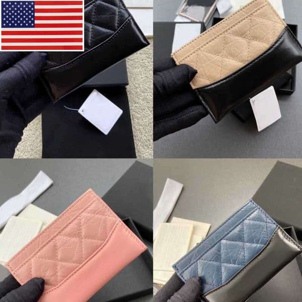 Designer Bag Luxury 10a Fashion Holder Men's Genuine Leather Women's Wallet Key Pocket with Box High Quality Bank Card Set 77 MK9J