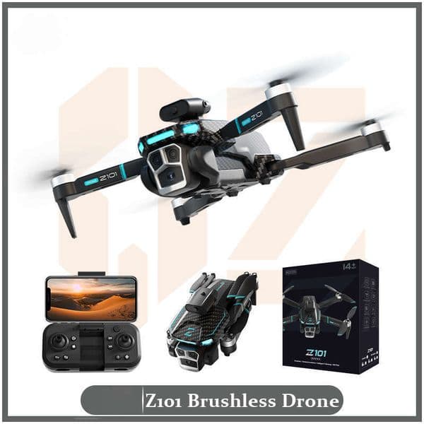2026 Z101 Long Endurance HD Aerial Photography Brushless Quadcopter Optical Flow Obstacle Avoidance Remote Control Airplane Drone Kuhangxin