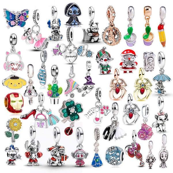 Designer Panstyle Creative Cartoon 925 Silver Charm for Bracelet Designer Bead new Santa Claus Bead DIY Accessory Suitable for Women Charm Bracelet