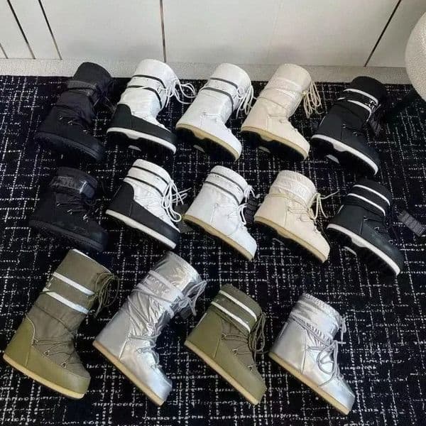 Luxury Fashion Moon Snow boot designer womens moon rain fur Boots New winter black warm snow ski platform high warm boot Winter Medium Shoes I9SI#