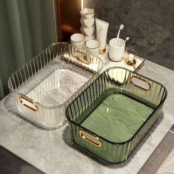Acrylic Organizers Snacks Bathroom Rectangular Storage Makeup Clutter Bedroom Cosmetics Living Room Make Up Organizer 26Y0211