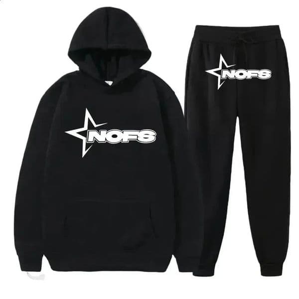 Nofs Tracksuit Sets for Men Sweatshirt Running Jogging Sport Piece Macoff Fashion Couple 260203
