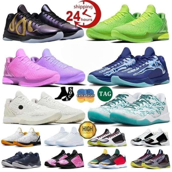 kobeshoes Mambas Designer Mambas basketball 8 eybl Protro 6 Reverse Grinch JA 2 The Mambacita 5 X-Ray Mens shoes Women sneakers trainers Outdoor Shoes big size 35-46