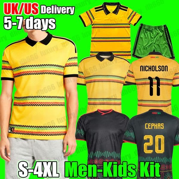4XL 1998 retro Jamaica soccer jersey 2026 World cup MARLEY HAYDEN CEPHAS NICHOLSON REID Gayle Whitmore Burton Frank Jamaican National football shirt Men Kids kit