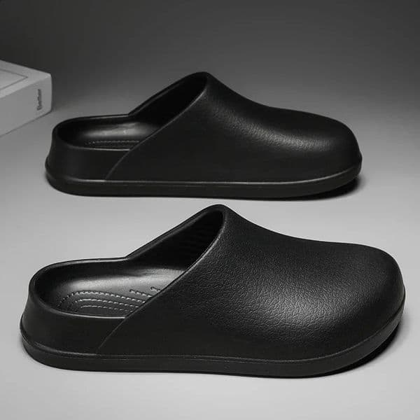 Mens Kitchen Chef Shoes Waterproof Garden Clogs Closed Toe Half Shoes Rubber Slippers Restaurant el Working Summer Beach 260124