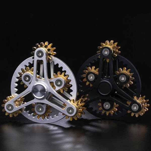 Gear Linkage Metal Fidget Spinner Copper EDC Hand Spinner Anti Stress Finger Game Fingertip Gyro Toys for Adult Gifts 260209BJ