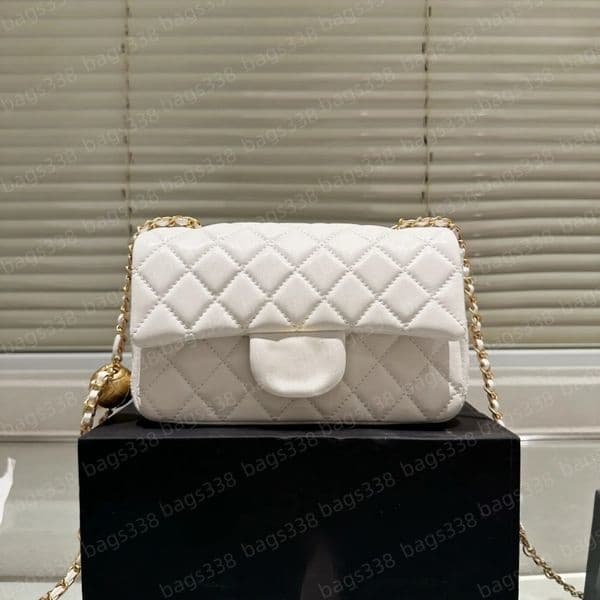 Top designer crossbody bag ladies small handle tote bags handbag chain strap leather quality casual refined diamond lattice caviar women flap shoulder high