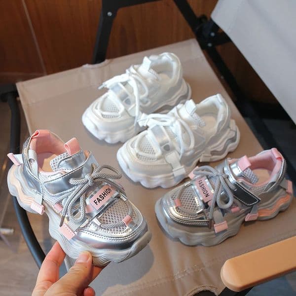 2026 CHIldren Casual Shoes for Girls Spring Fashion Korean STYle Soft Bottom Antislippery Versatile Outside Trendy Sneakers J260612