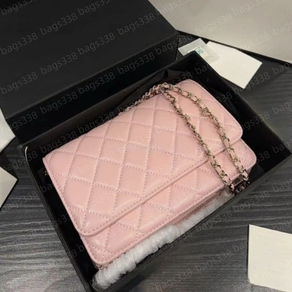 Top designer crossbody bag ladies small handle tote bag chain strap leather quality casual refined diamond lattice caviar women purse flap casual commuter shoulder