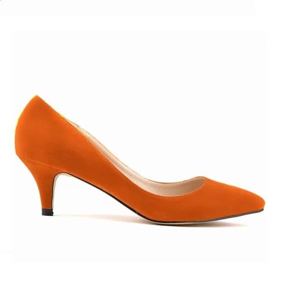 Spring and Autumn 2026 Women Pumps 5cm High Heels Solid Color Breathable Rubber Non slip Sole Latex Insole Work Wedding Shoes 260208
