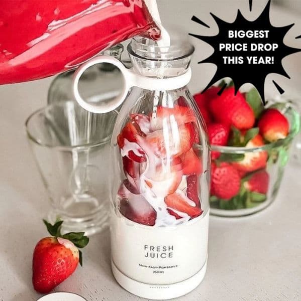 Mini Fast Juice Juicer Fresh Fruits Mixer Smoothie Bottle Handheld 6-blade USB Rechargeable Multifunctional Fruit Blender 260202
