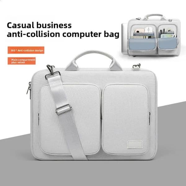 Laptop Bag Handbag 13 14 15 inch for MacBook Air Pro M1 M2 M3 HP Dell Notebook Shoulder Sleeve Protective Computer Briefcase 260208