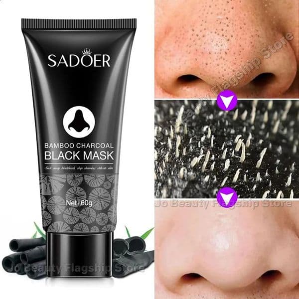 Blackhead r Mask Bamboo Charcoal Shrink Pores Black Head Removal Cream Nose Cleansing Black Peel Off Masks Skin Care 260130