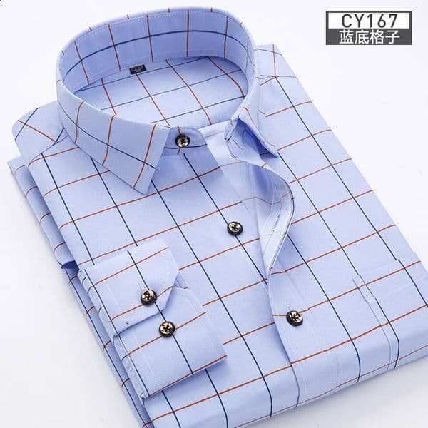 mens shirt Thin longsleeved printed springsummer nonironing business casual slim fashion breathable 250203