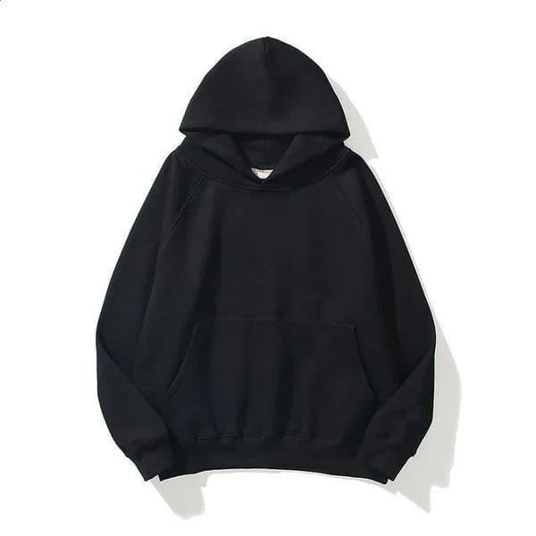 Unisex hoodie highquality sweater hiphop fashion casual top trendy spring and autumn solid colorcomfortable style 250203