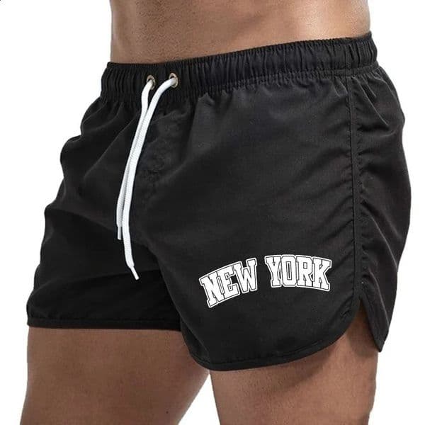2026 Summer Swimming Mens Shorts Beach Trunks Swim Gym Pants Quick Drying Homme Surf Ventilate Drawstring Fashion Casual Daily 260209BANJIA