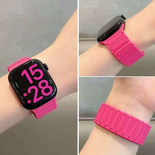 Suitable for Watch S10 Magnetic iWatch 9 8 7 6 5 SE Sport Silicone Band K260226