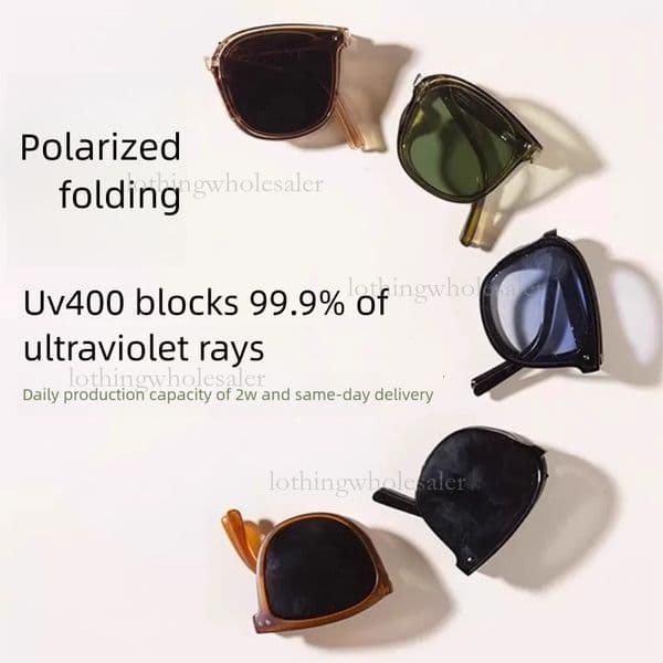 2026 Designer Portable UV Resistant Sports Outdoor Glasses Luxury Brand Fashion Trend Folding Sunscreen Polarized Sunglasses