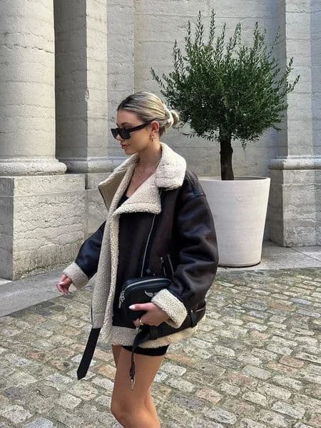 Suninheart Winter Coats and Jackets Warm Faux Leather Jacket Thick Oversize Outerwear Long Sleeve Womens Jacket 2026 260209BJ