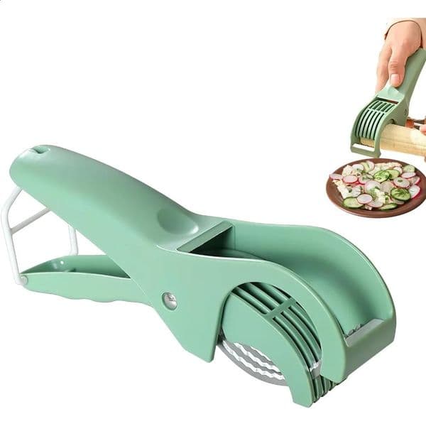 Food Manual Slicer Multifunctional Banana Slicer Vegetable Cutter Stainless Steel Slicers Cutter for Salad Sausage Kitchen Tools 260128