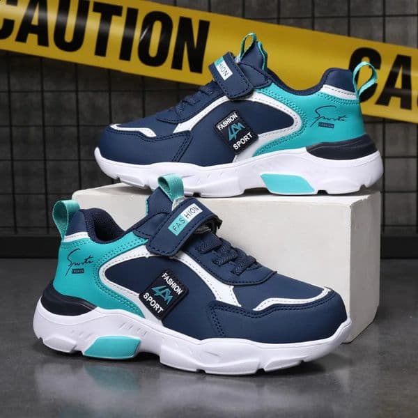 Childrens Leather Casual Shoes For Boy Girls Sneakers Breathable Kids School Walking Non-slip Sport Running Shoes Outdoor 260209BJ