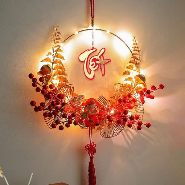 Vietnamese Spring Festival Decorations Paper Flowers Hanging Ornament 2026 Year Home Decoraitons Room Wall Decor 260130