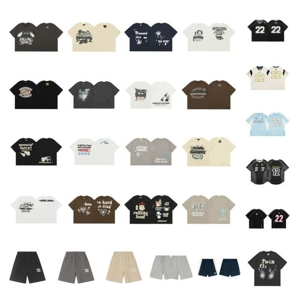 tshirt men fashion womens Short sleeved leisure tracksuit graphic t shirt High quality round neck Street shirts for men designer clothes brand shorts 76422