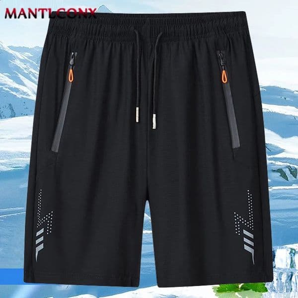 Solid Mens Beach Shorts Sports Short Pants Jogging Running Quick Dry Board Men Summer Thin Zipper Pockets Loose Bottom 260209