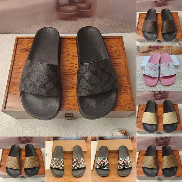 designer sandals men mens slides women slippers coac sandals famous claquette clogs luxury sandale sandalen mules flat white pink dad Travel shoes