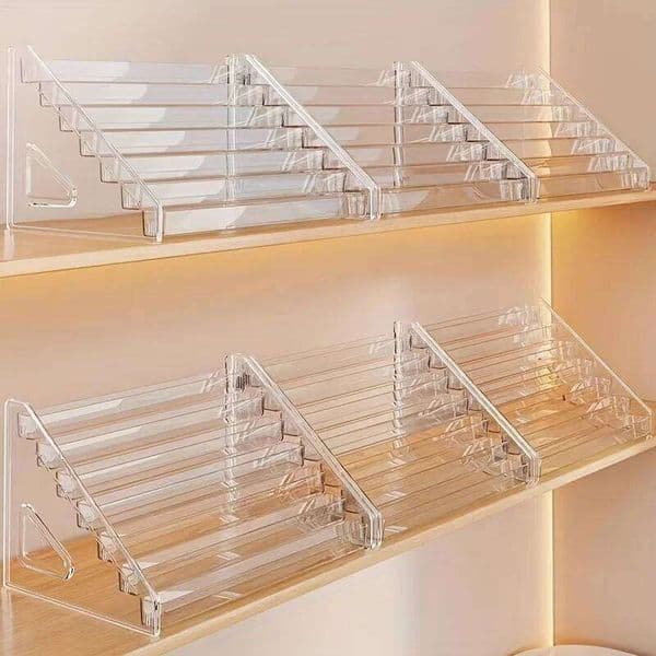 Multi-functional Cosmetic Rack, Nail Polish Organizer, Figurine Storage Box, Transparent Shelf, Utility Racks 26Y0211